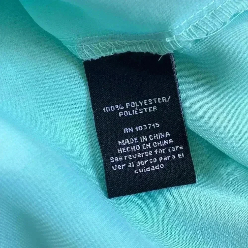 NWT Zac and Rachel tank top Beautiful sky blue tank top with draped back Size XL - Picture 7 of 8